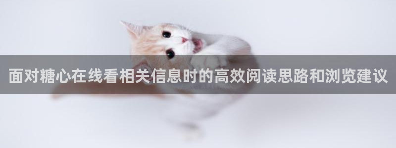 糖心vlog破解版下载：面对糖心在线看相关信息时的高效阅读思路和浏览建议