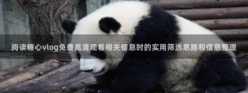 糖心vlog下载入口：阅读糖心vlog免费高清观看相关信息时的实用筛选思路和信息整理